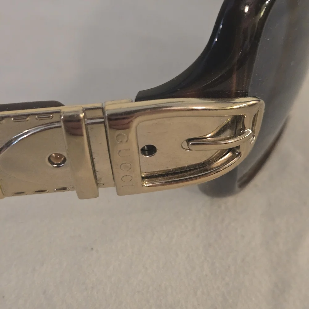 Gucci Branded Black and Gold Men's Sunglasses